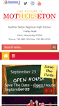 Mobile Screenshot of motherseton.org