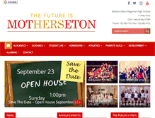 Tablet Screenshot of motherseton.org